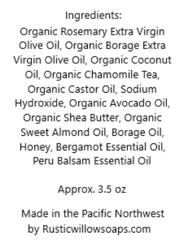 Honey Chamomile Shampoo Bar